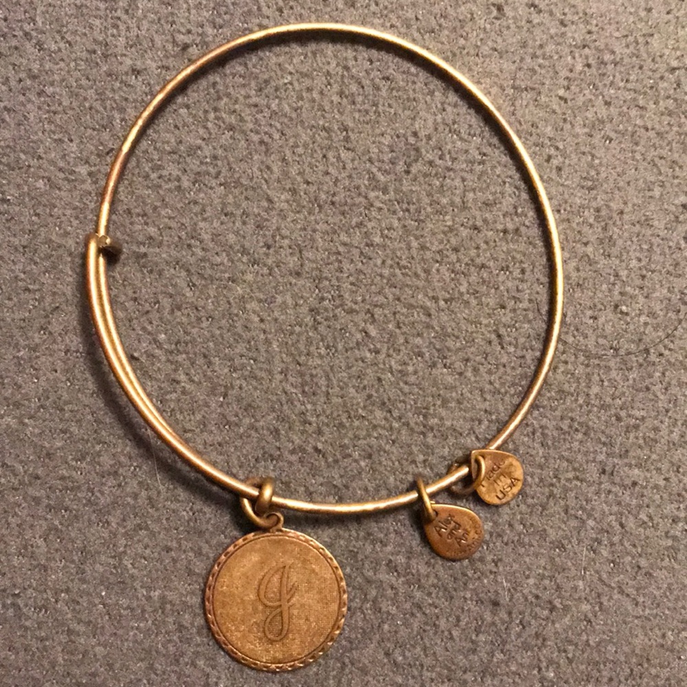 Women’s Alex & Ani J charm bracelet